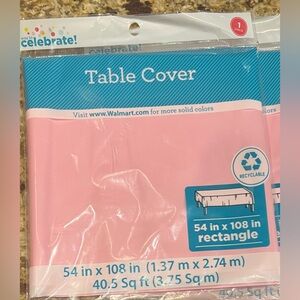 Pink Table Cover - set of 9